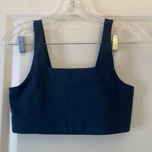 Girlfriend Collective - midnight Tommy cropped bra